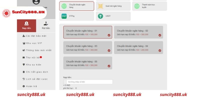 Hướng dẫn chi tiết cách nạp tiền Suncity đơn giản và chuẩn xác nhất dành cho các anh em cược thủ